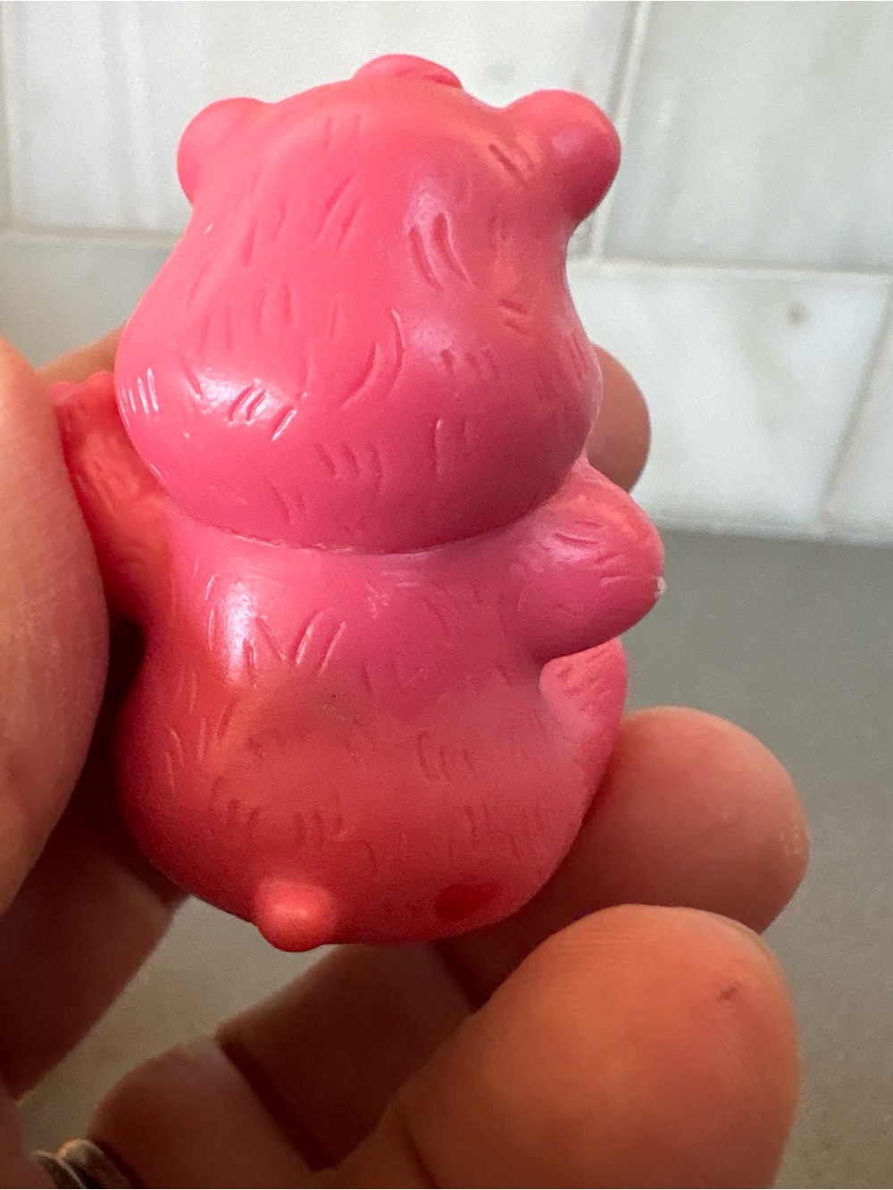 Vintage 1980s Care Bears PVC Mini Figurines Set of 2 | Love-a-Lot & Friend Bear - Picture 5 of 8